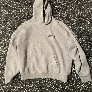 Essentials Dark Heather Oatmeal Hoodie